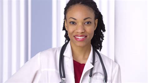 Black Woman Doctor Smiling At Camera Stock Footage Video 6619382