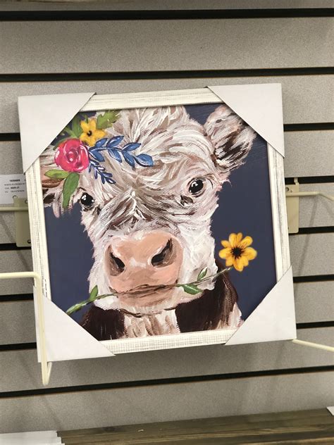 Cow Painting Cow Art Hobby Lobby Reproduction Of Haley Bush Art