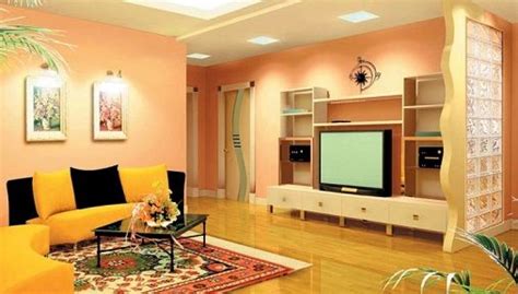 Matching floor finish color, ceiling and wall paint colors. 20 Latest Hall Colour Designs With Pictures In 2021 | Room ...