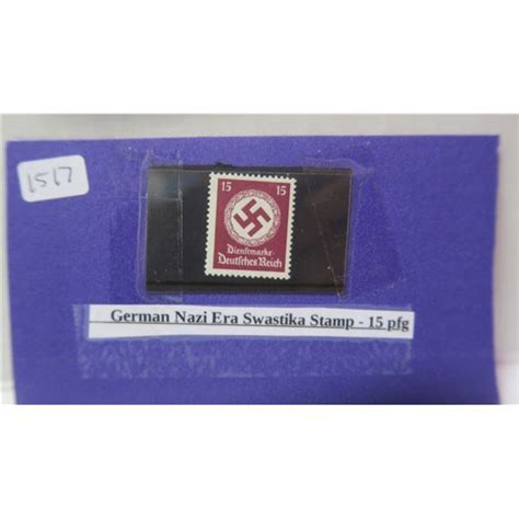 German Nazi Era Swastika Stamp 15 Pfg Schmalz Auctions