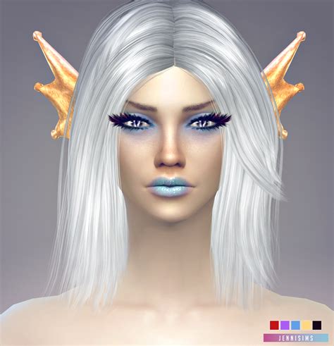 Jennisims Downloads Sims 4 Accessory Mermaid Ears Male Female