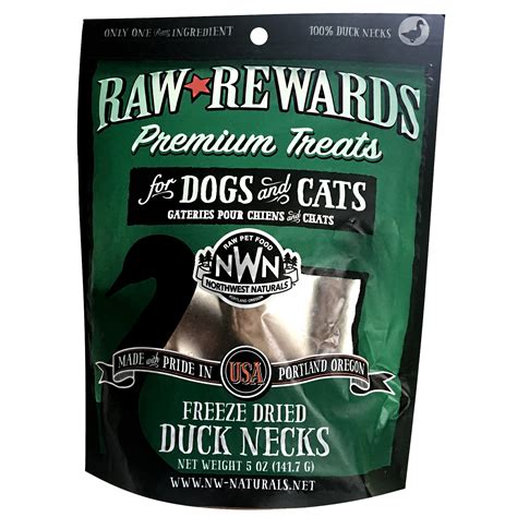 Northwest Naturals Freeze Dried Duck Necks For Dogs 5 Oz Bag