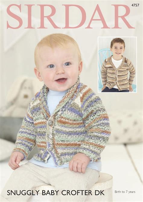 Sirdar 4757 Knitting Pattern Baby And Childrens Cardigans In Sirdar