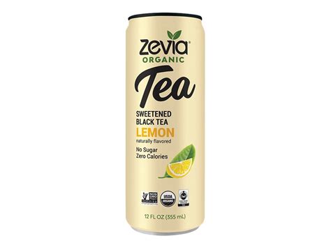 Zevia Black Tea With Lemon 355ml