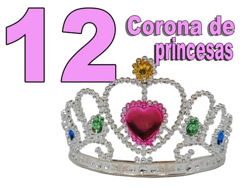 12 Tiara Corona De Princesas Mayoreo Niñas Boda Despedida Dj 6000
