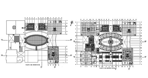 Autocad Drawing Of The Commercial Complex Cadbull