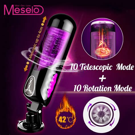 Automatic Heated Rotating Masturbator Voice Vagina Vibrator Sex Toys