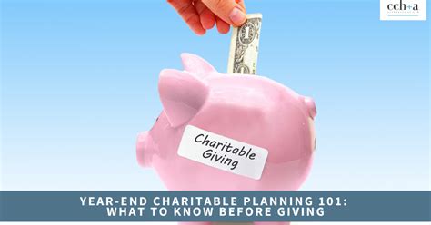 Year End Charitable Planning 101 What To Know Before Ccha Law