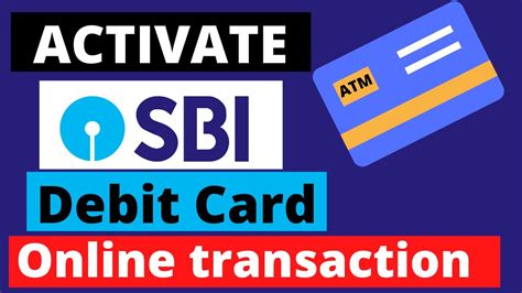 Then choose the option enable/disable. How to Activate SBI Debit Card For Online transaction at ...