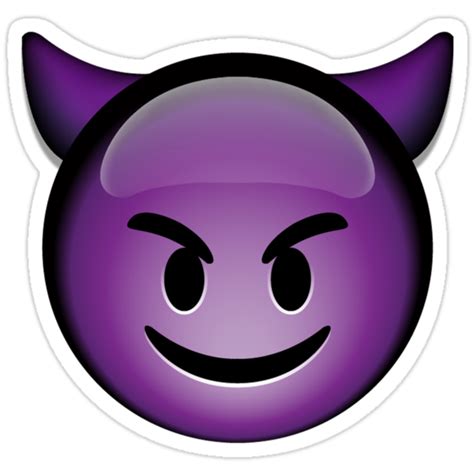 Devil Emoji Stickers By Superfluff Redbubble