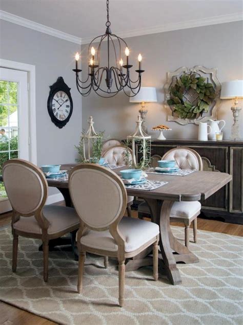 50 Fancy French Country Dining Room Table Decor Ideas