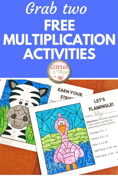 Unlike traditional worksheets, each page in the math riddle book. Fun multiplication worksheets grade 3 | FREE PDF - Glitter ...