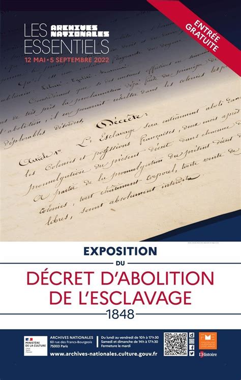 Exposition L abolition De L esclavage De 1848 à Paris samedi 14 mai 2022