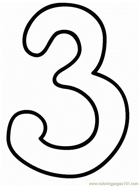 Free color page for moms and adults, choose from more than 600 color pages. 3(1) Coloring Page - Free Numbers Coloring Pages ...