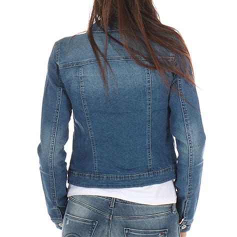 Only Veste Jean Femme New Westa Detail Jacket Pim 4203 Medium Blue