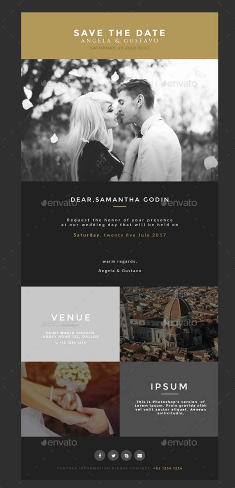 Maybe you would like to learn more about one of these? 9+ Wedding Email Designs & Templates - PSD, AI | Free ...