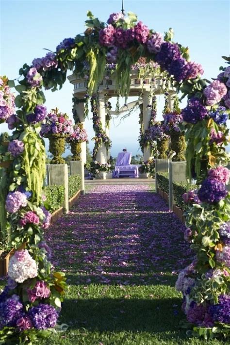 Amazing Purple Wedding Ceremony Entrance ♥ Gorgeous