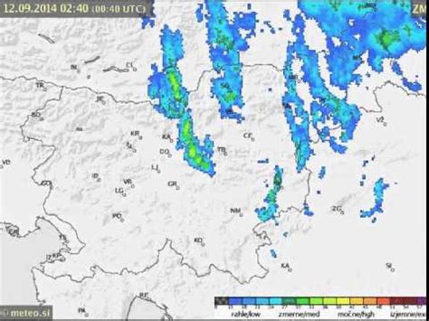 Radarska Slika Padavin Nad Slovenijo