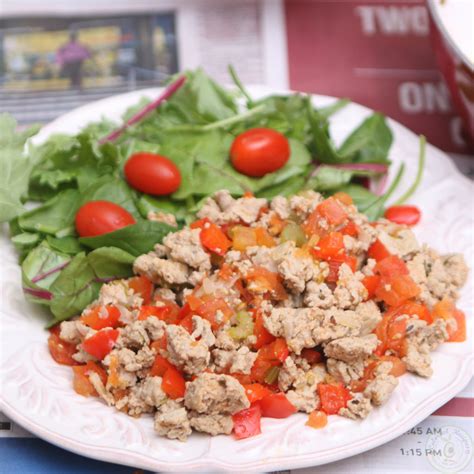 Organic Ground Turkey High Protein Low Carb Meal - Colorful Recipes
