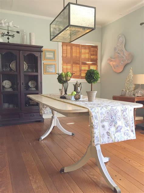 Item# wz gh 74 134. Painting A Duncan Phyfe Dining Room Table | Barnaclebutt