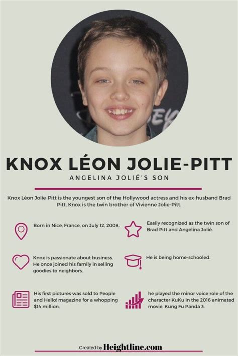 Knox Leon Jolie Pitt All About Brad Pitt And Angelina Jolies Son