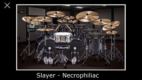 Slayer Necrophiliac Virtual Drumming Cover Youtube