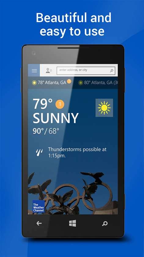 Share photos and videos, send messages and get updates. The Weather Channel for Windows 10 free download