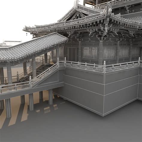 The Chinese Palace 3d Model 200 Max Free3d
