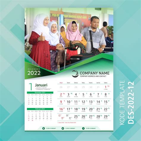 Jual Desain Kalender 2024 Elegan Des 2024 12 Shopee Indonesia