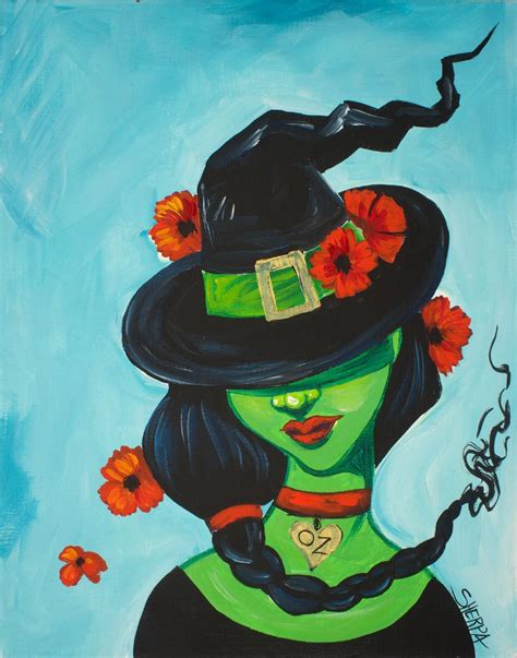 Learn To Paint The Wicked Witch From Oz Step By Step Tutorial