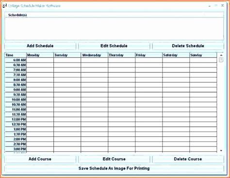 Free Employee Schedule Template New 6 Microsoft Excel Employee Schedule