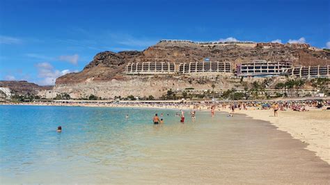 Playa De Amadores One Of The Most Popular Beaches In Gran Canaria