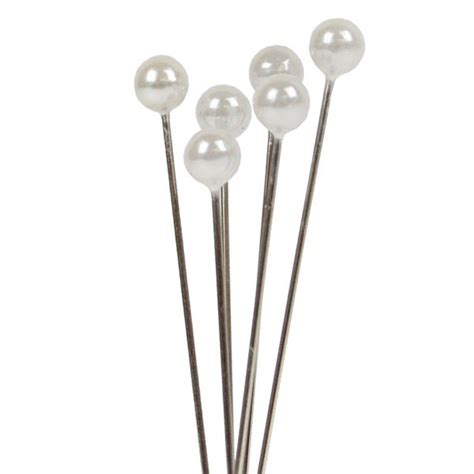 White Pearl Headed Pins Pin Length 5cm Easy Florist Supplies
