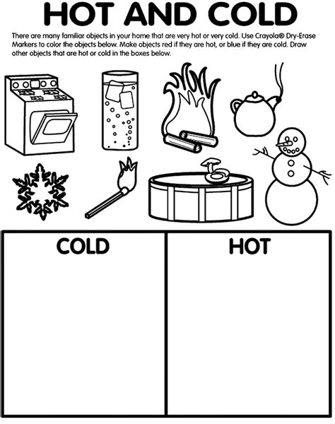 Hot And Cold Colours Worksheet Math Drills Multiplication