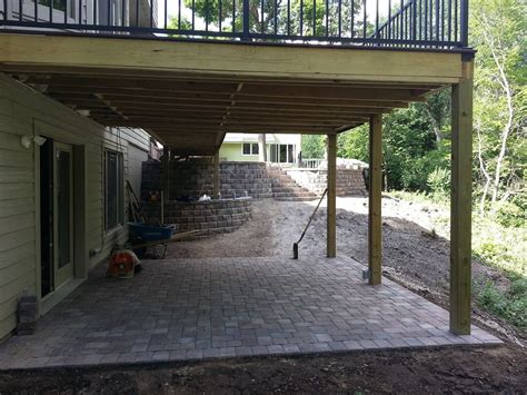 Have you ever considered building a deck out of bamboo? square paver patio under deck (With images) | Outdoor ...