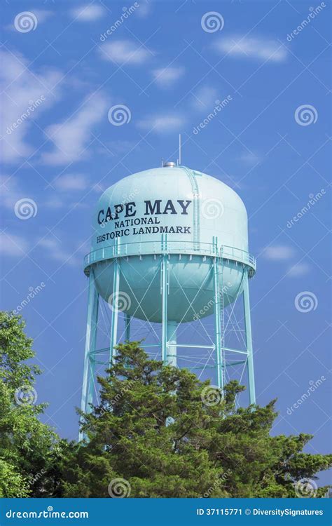 Water Tower Sea Resort Of Cape May New Jersey Usa Stock Image
