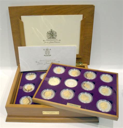 Sold At Auction Royal Mint Queen Elizabeth Ii Golden Jubilee Coin Collection In Fitted Wooden