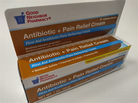 Gnp Antibiotic Pain Relief Cream 1 Oz Silver Rod Pharmacy
