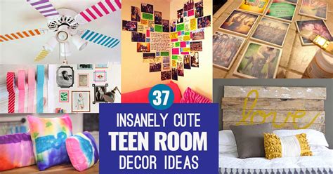 Whether you're updating your teenager's room or making space for their whole crew, these stylish and practical ideas are 100% teen approved! 37 Insanely Cute Teen Bedroom Ideas for DIY Decor | Crafts ...