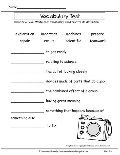 1st Grade Vocabulary Worksheets Vocabulary Worksheets Vocabulary