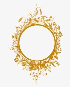 Flowery Frame 2 Clip Arts - اطار ذهبي دائري Png ... مشبك شعر مربع مزخرف باللؤلؤ الصناعي 2 قطع.