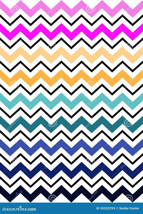 Colorful Chevron Stripe Patterns Stock Vector Illustration Of Framing