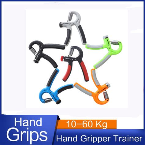 510 60kg R Shape Adjustable Hand Grip Sports Strength Countable