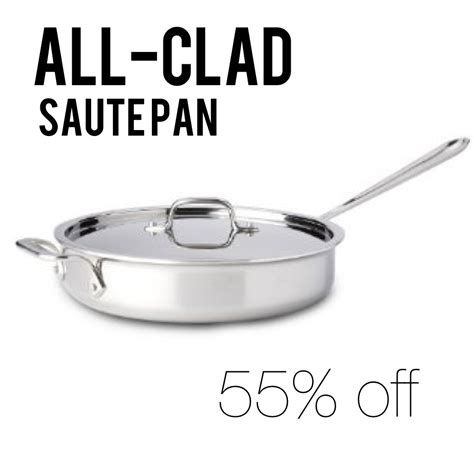 The manufacturer's box is battered. all-clad saute pan with lid, 3 quart for 55% OFF! - Mint Arrow