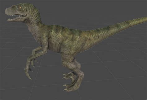 3d Model Raptor Vr Ar Low Poly Cgtrader