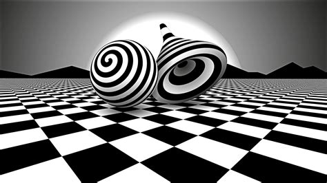 Maybe you would like to learn more about one of these? Black White Optical Illusion 4K 8K HD Wallpapers | HD ...