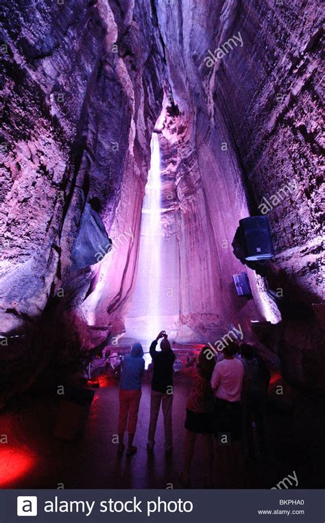 Ruby Falls A Famous Underground Limestone Cave Tourist
