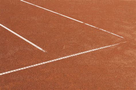 Germany Munich View Of Tennis Sand Court Stock Photo