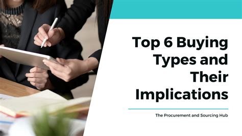 Top 6 Buying Types And Their Implications The Procurement And