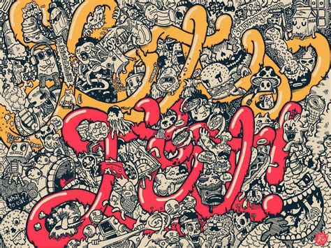 Impressive Doodle Art Lei Melendres Typography Artwork Graphic